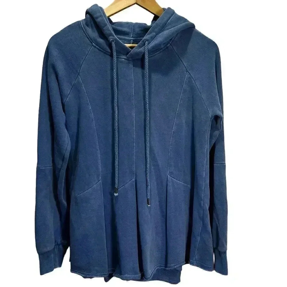 Anthropologie Pilcro Flynn Blue Hoodie‎ Sweatshirt Women’s Long Sleeve Small